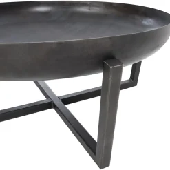 RedFire - Tornio - Zwart - Staal - Vuurschaal - Fire Pit - Stevig Staal - Diameter 80cm -