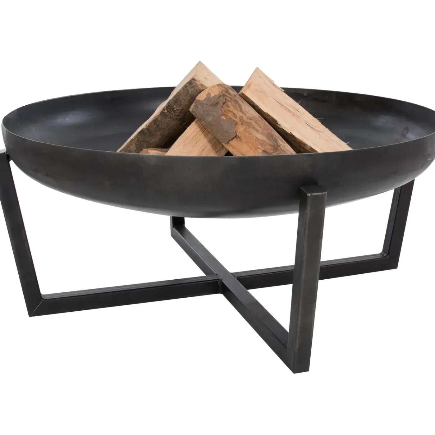 RedFire - Tornio - Zwart - Staal - Vuurschaal - Fire Pit - Stevig Staal - Diameter 80cm -