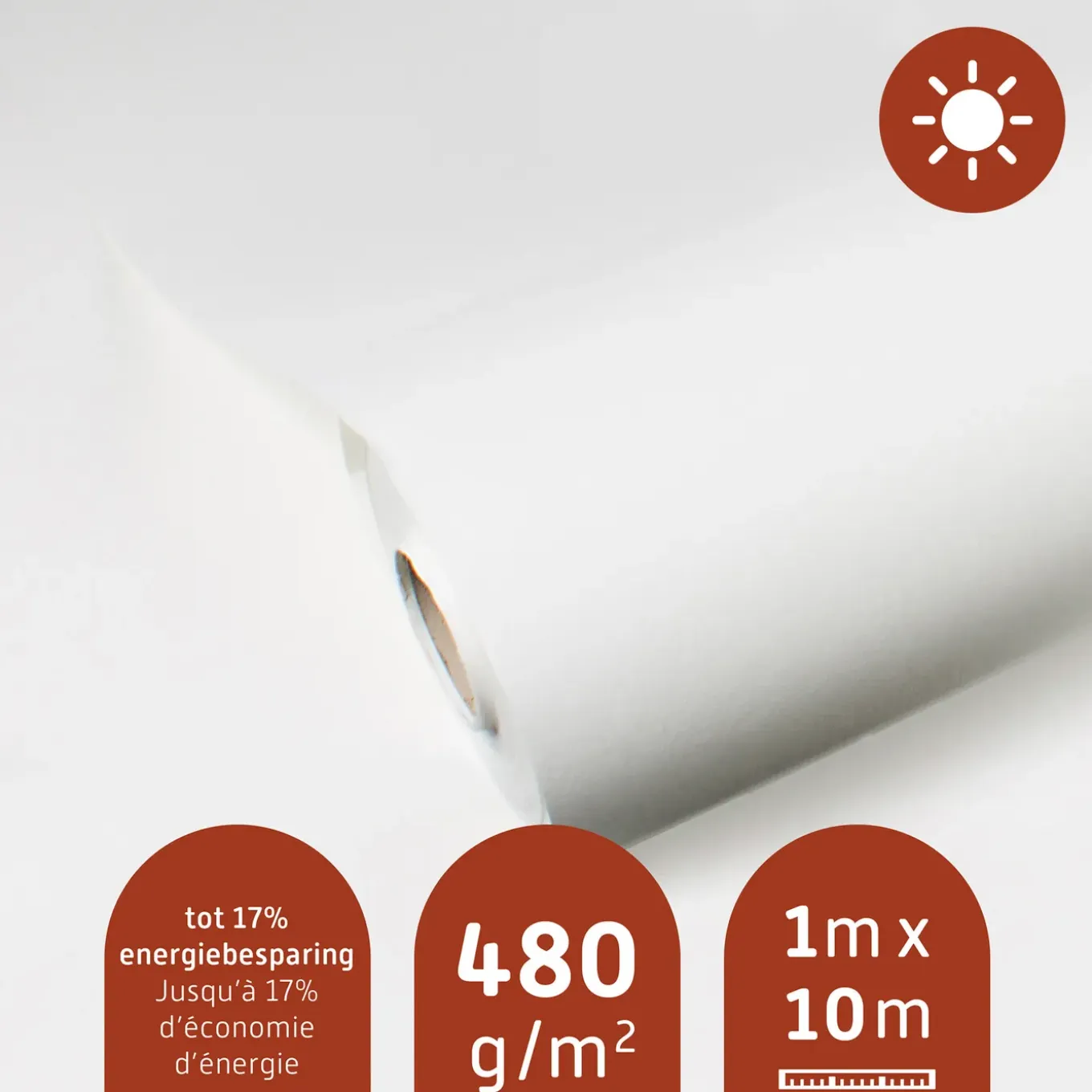 Renovatievlies thermovlies - 10 m - 480 g/m²