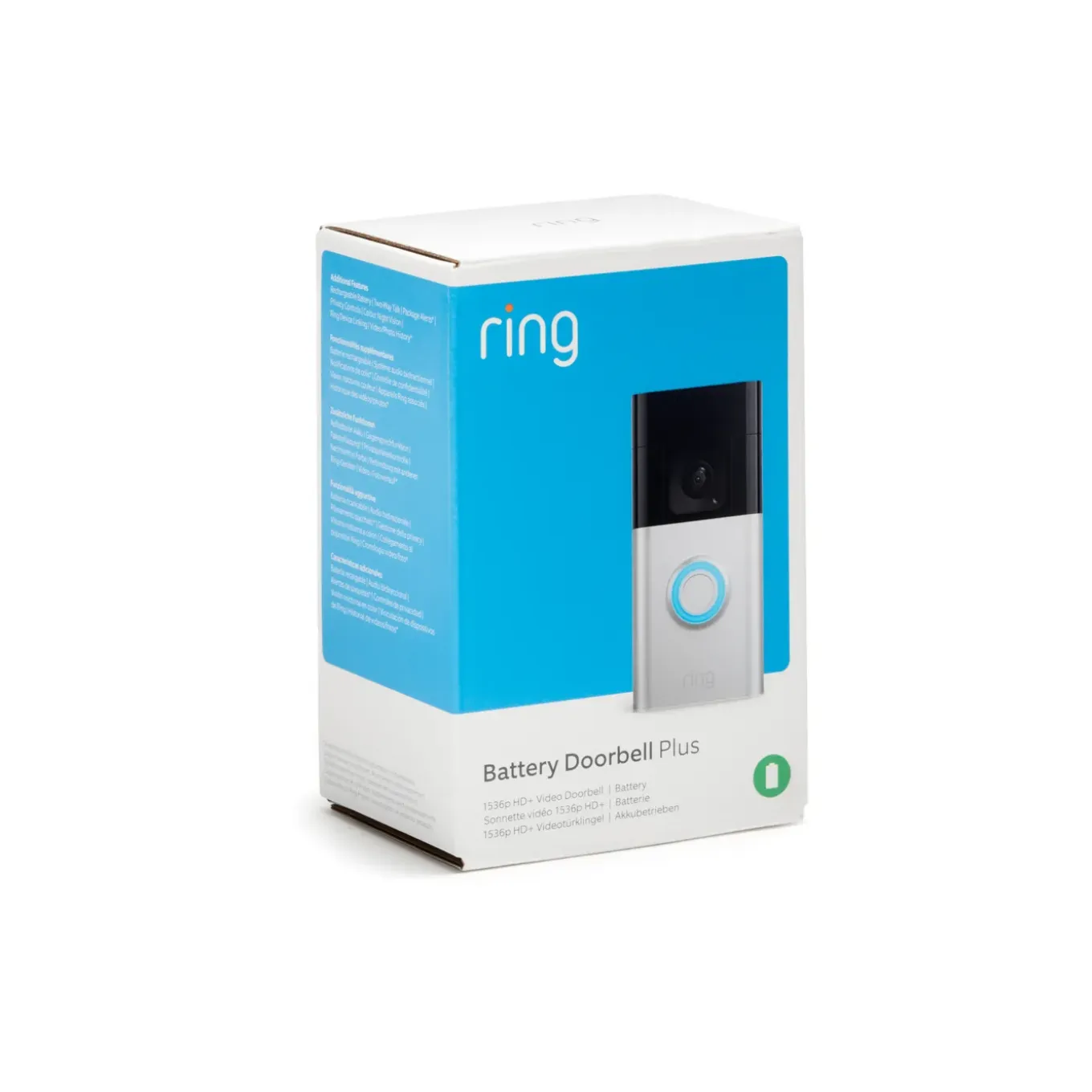 Ring Battery Video Doorbell Plus Videodeurbel - Op Batterij - 1536p