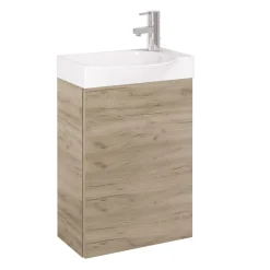 Royo Fonteinmeubelset Ravel - Inclusief Keramische Wastafel - Softclose - Eiken - 60x44,5x24,3cm