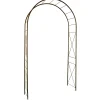 ROZENBOOG Losange ronde buis 20mm roestkleur 130x40x250cm