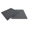 Overig Rubbertegel 50x50x2,5 cm Grijs - Valbescherming