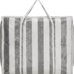 Run Away Basics Boodschappentas 83,5 Liter Zwart Wit Met Verstevigde Bodem