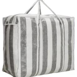 Run Away Basics Boodschappentas 83,5 Liter Zwart Wit Met Verstevigde Bodem