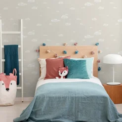 Sanders & Sanders Behang Wolkjes Beige En Wit - 53 Cm X 10 M - 640461
