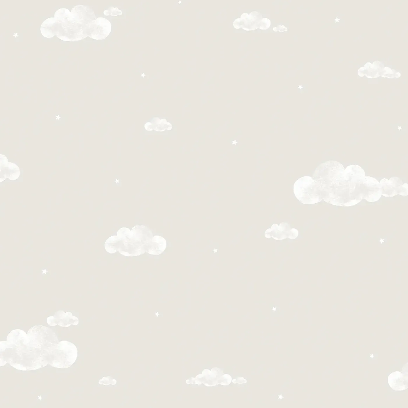 Sanders & Sanders Behang Wolkjes Beige En Wit - 53 Cm X 10 M - 640461