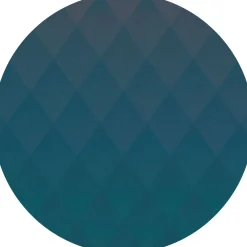 Sanders & Sanders Zelfklevende Behangcirkel Ruit Blauw - Diam. 125 Cm - 611754