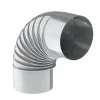 Saninstal bocht 90° Ø150mm gegalvaniseerd staal