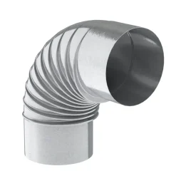 Saninstal bocht 90° Ø150mm gegalvaniseerd staal