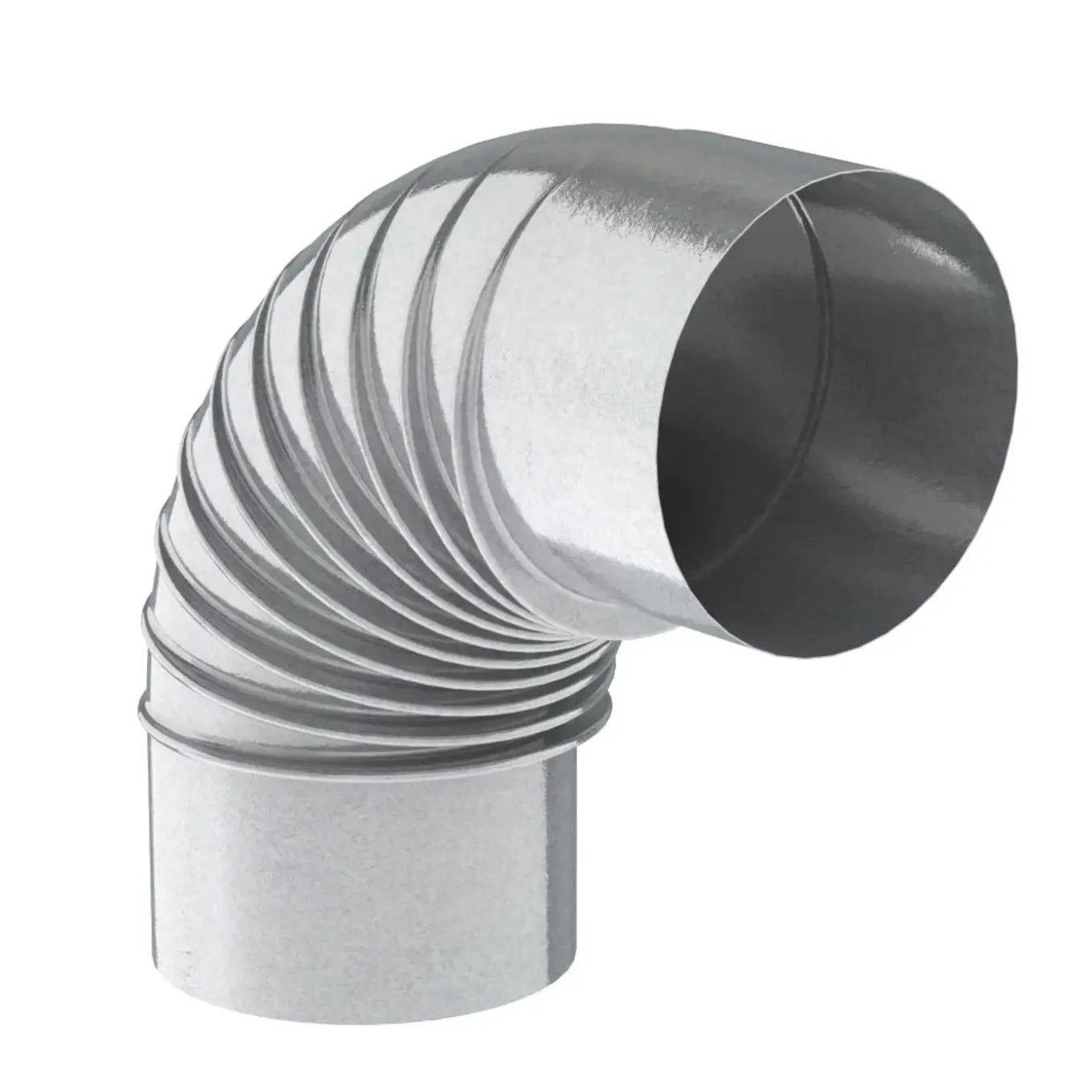 Saninstal bocht 90° Ø150mm gegalvaniseerd staal