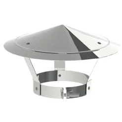 Saninstal kap Ø200mm RVS