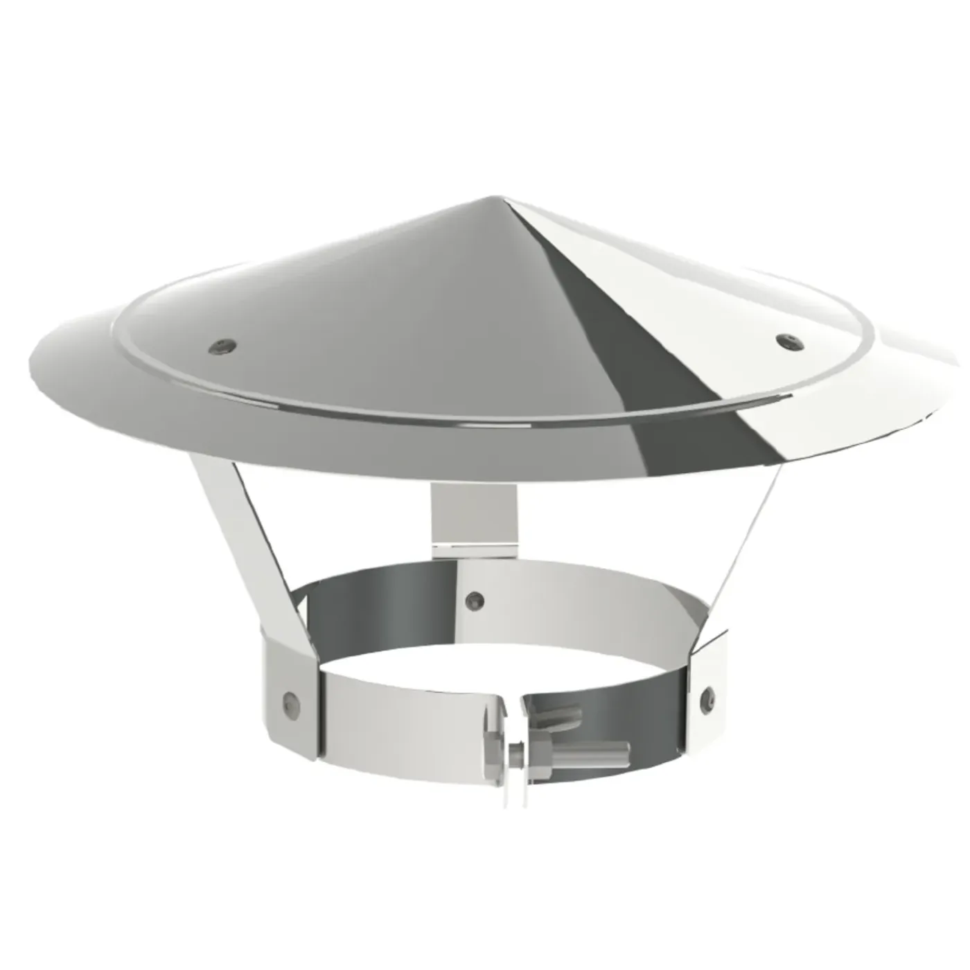 Saninstal kap Ø150mm RVS
