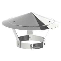 Saninstal kap Ø180mm RVS