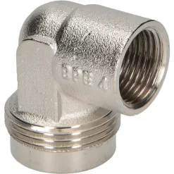 Sanivesk draad gas Knie overgang 3/8"FxM24 chroom