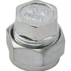 Sanivesk knel Eindstop chroom 15mm