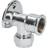 Sanivesk knel Muurplaat chroom 15mm x 1/2"F