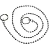 Sanivesk kogelketting + Ringen 50cm chroom 4pp