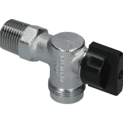 Sanivesk kogelkraan gas haaks M24 x 1/2"M chroom vlinder