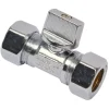 Sanivesk kogelkraan mini recht 15x15mm chroom
