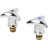 Sanivesk kraanbovendeel stergreep set koud + warm water 3/8"M