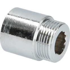 Sanivesk kraanverlengstuk 3/4"Fx3/4"M L25mm chroom