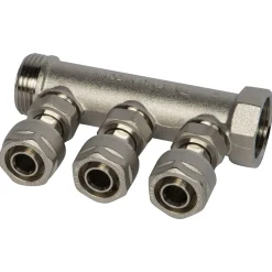 Sanivesk meerlagen Sanitair-Verdeler 3-groeps 1"Fx20mm