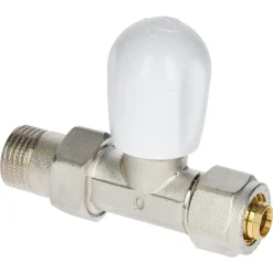 Sanivesk radiatorkraan Meerlagen Recht 1/2"Mx16mm