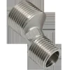Sanivesk S-koppeling set 3/4"Mx1/2"M chroom