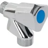 Sanivesk wasmachinekraan 1/2"M Knop Chrome