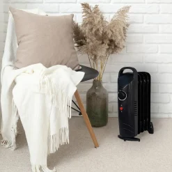 Sannover Elektrische Oliebad Radiator Mobiele Baneos 500 W Zwart
