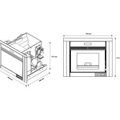 Sannover Pelletkachel Idelya 9 Kw