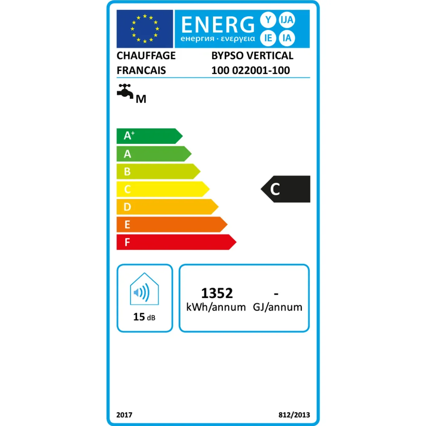Sannover Verticaal Elektrische Boiler Bypso 100l