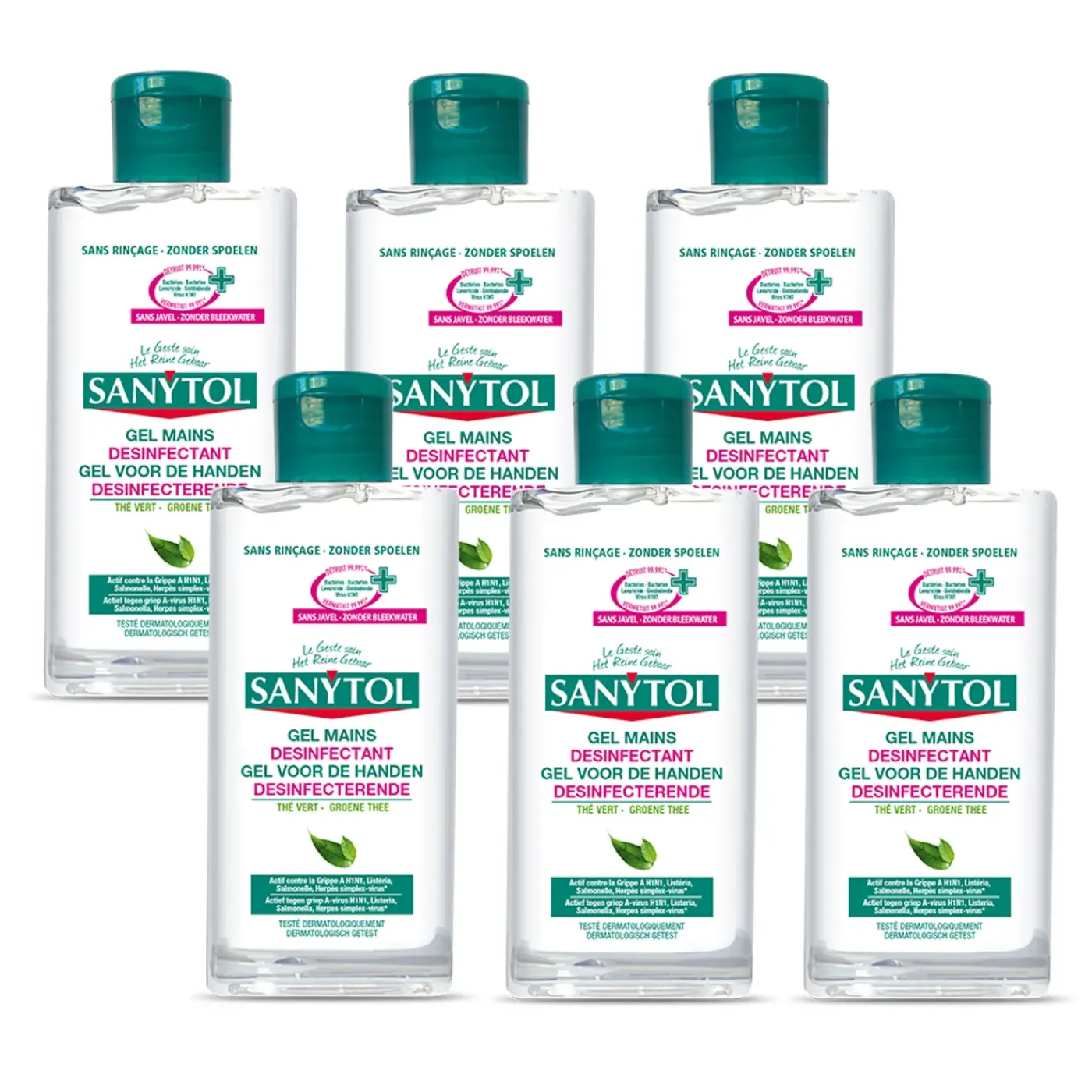 Sanytol Desinfecterende Handgel 75ml - 6 Stuks