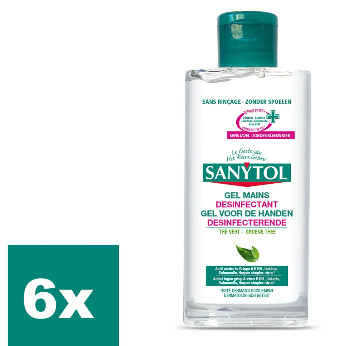 Sanytol Desinfecterende Handgel 75ml - 6 Stuks