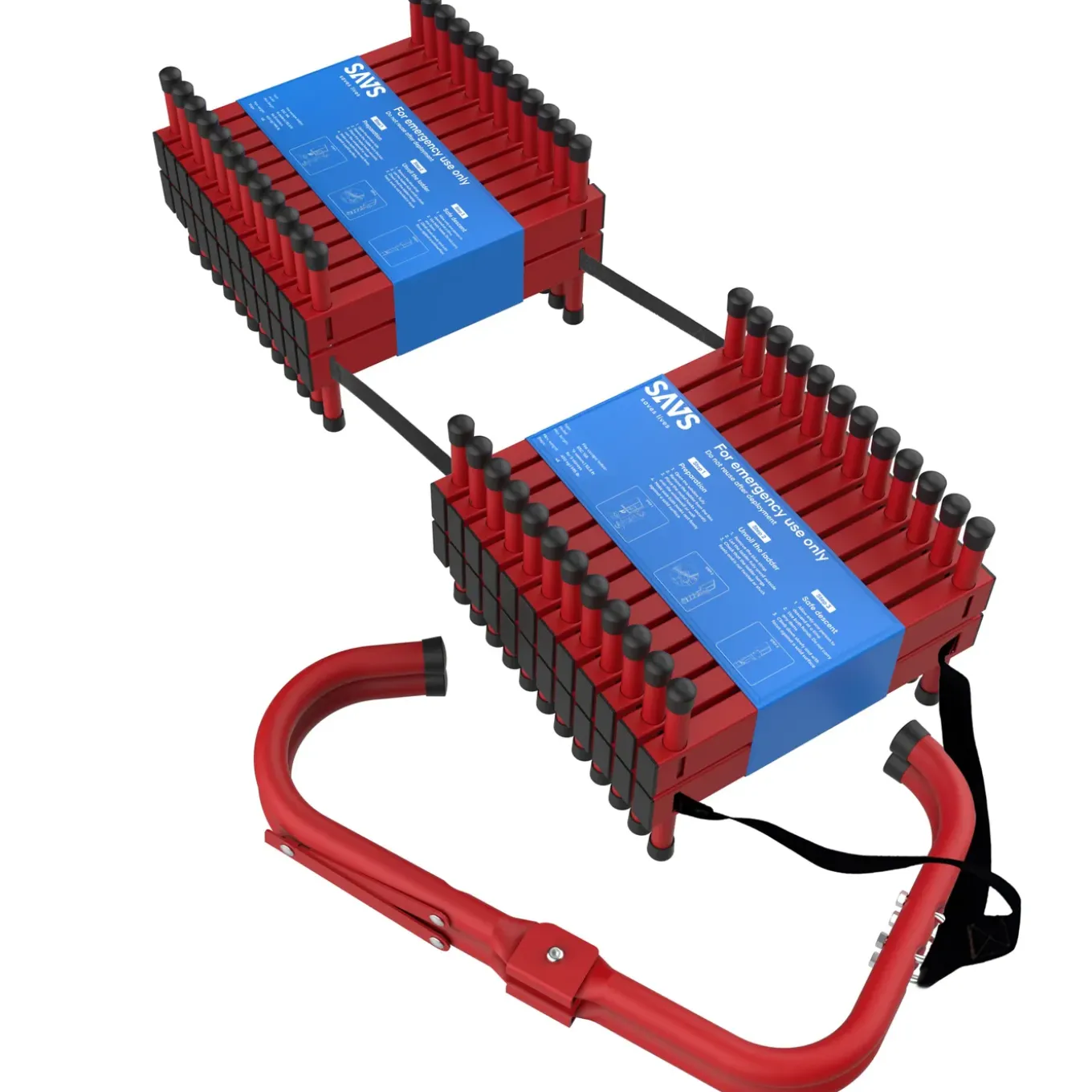 Savs Esc-16s Vluchtladder 16 Meter - 5 Verdiepingen - Brandtrap - Noodladder