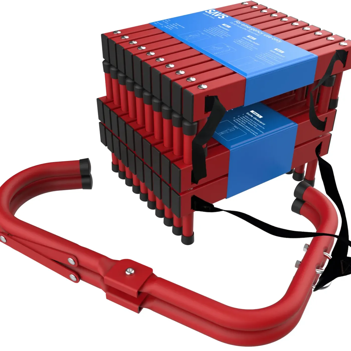 SAVS Esc-10s Vluchtladder 10 Meter - 4 Verdiepingen - Brandtrap - Noodladder
