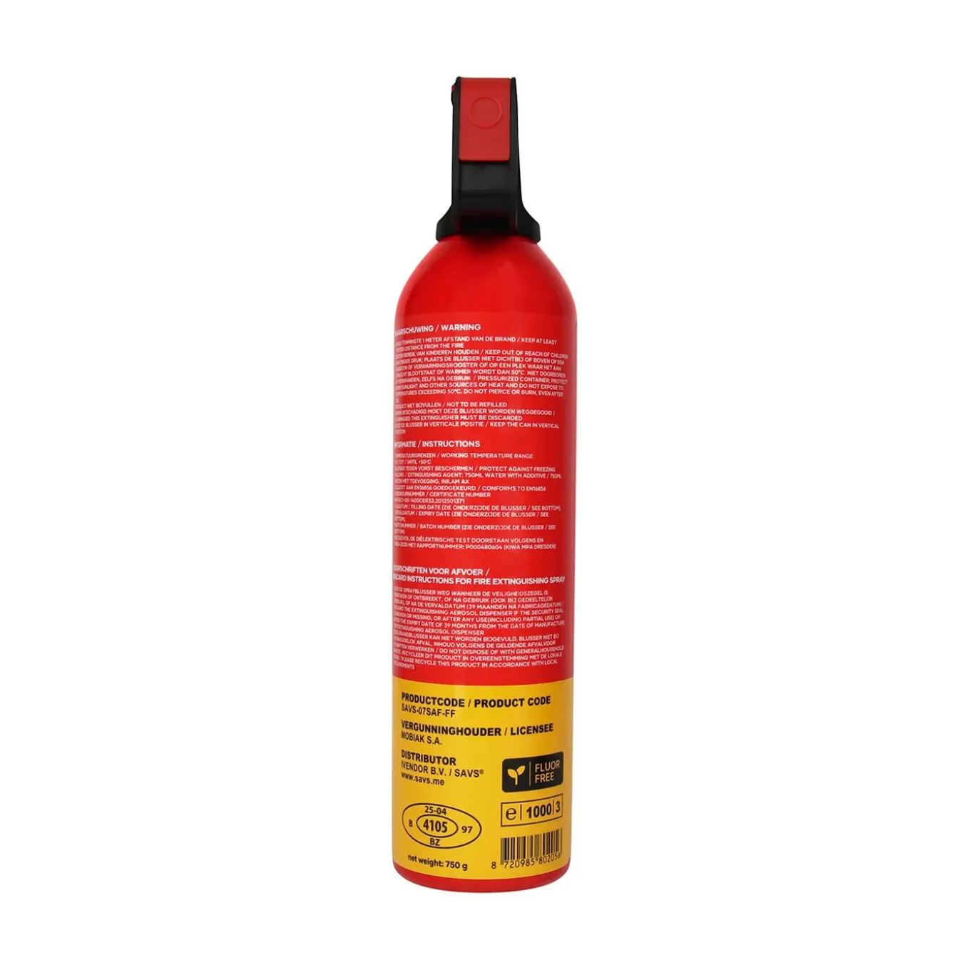 Savs Sprayblusser 750ml Af - Pfas-fluorvrij