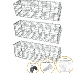 Monster Shop Schanskorf muur - Set: 3 - afmetingen: 100x30x30 cm