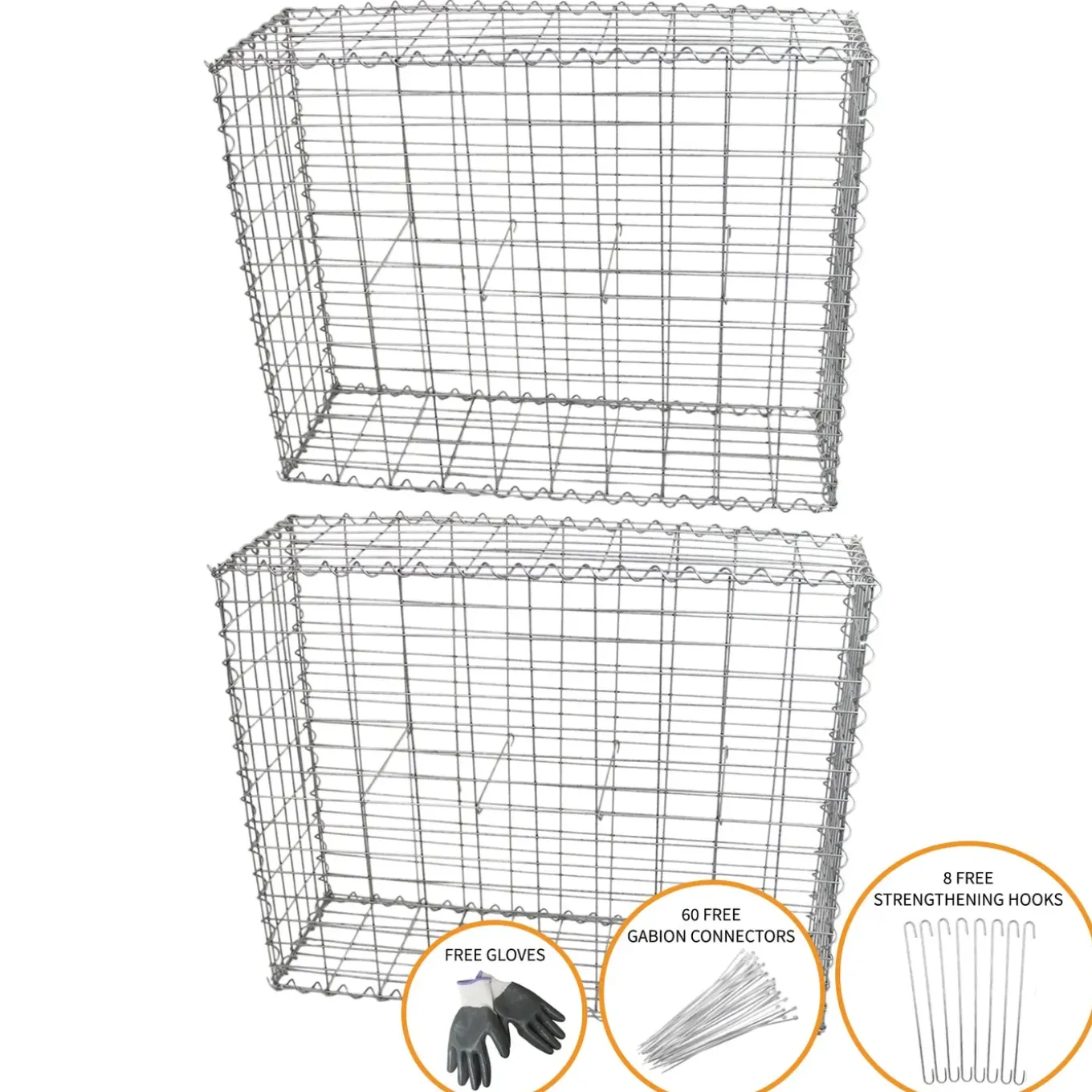 Monster Shop Schanskorf muur - Set: 6 - afmetingen: 100x30x30 cm