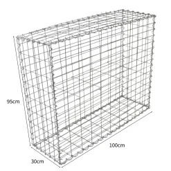 Monster Shop Schanskorven Gabion 100 x 95 x 30 cm / 4 stuks