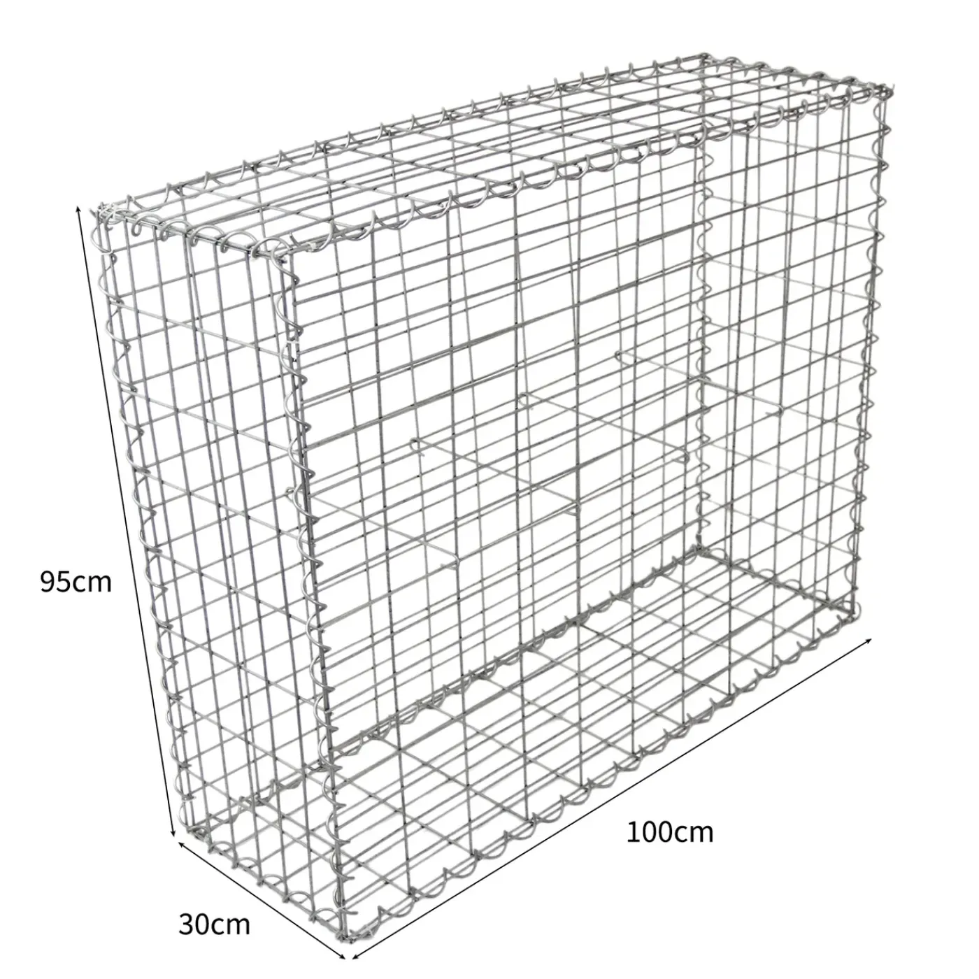 Monster Shop Schanskorven Gabion 100 x 95 x 30 cm / 4 stuks