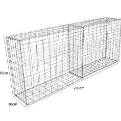 Monster Shop Schanskorven Gabion 100 x 95 x 30 cm / 4 stuks