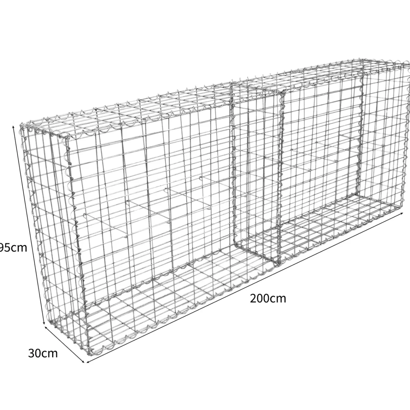 Monster Shop Schanskorven Gabion 100 x 95 x 30 cm / 4 stuks