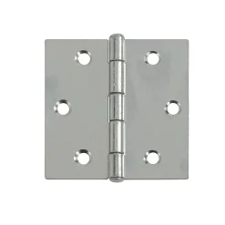 Scharnier - verzinkt staal - 60x60 mm - 6 stuks