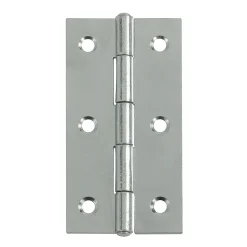 Scharnier - verzinkt staal - 80x42 mm - 6 stuks
