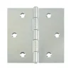 Scharnier - verzinkt staal - 70x70 mm - 6 stuks