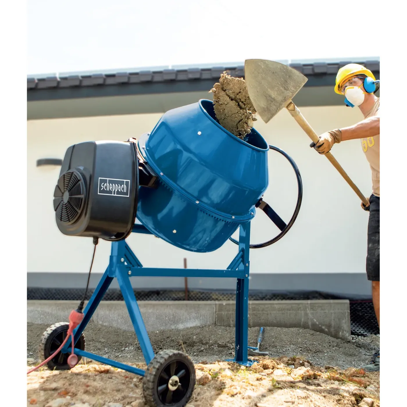 Scheppach 160L Betonmolen MIX160 - 650W - 230V - 29.5rpm