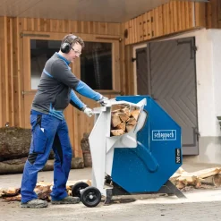 Scheppach Wipzaag Hs730 - 4500W/400V - max. Ø17 cm - tot 100cm lengte hout - Met Afdekhoes