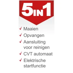 Scheppach Zitmaaier Benzine - 452cc - 98cm Maaibreedte - 7-staps Instelbare Maaihoogte (30-90mm)